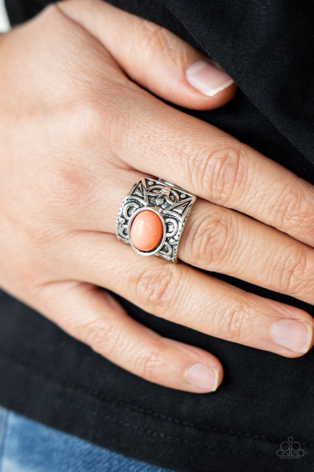 Bubbly Bonanza - Orange - Paparazzi Ring Image