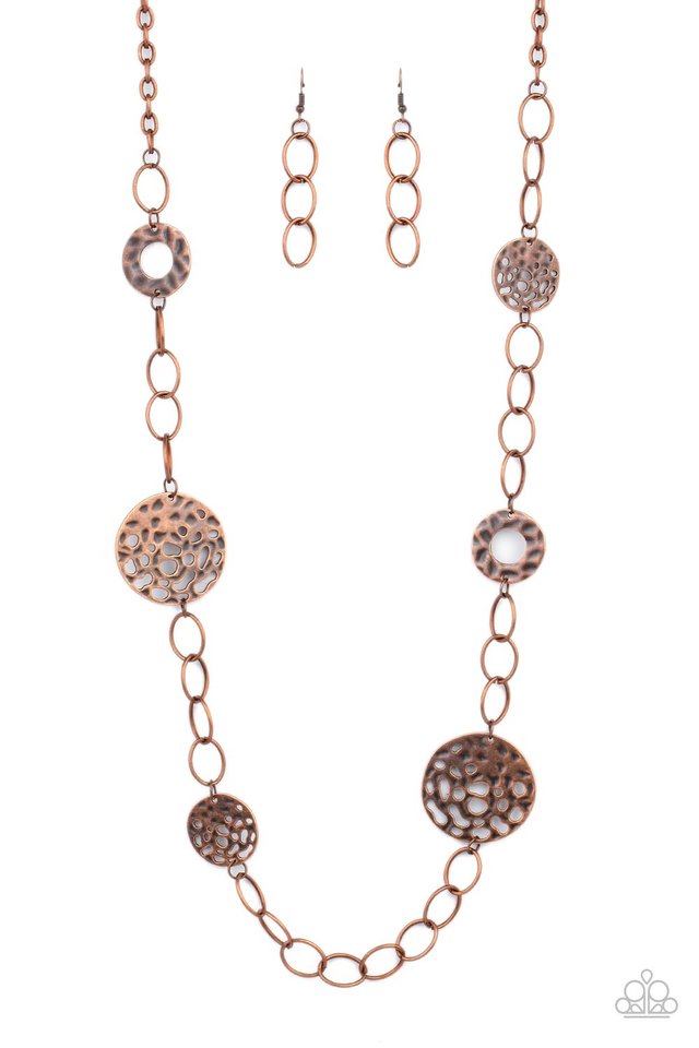 ​HOLEY Relic - Copper - Paparazzi Necklace Image