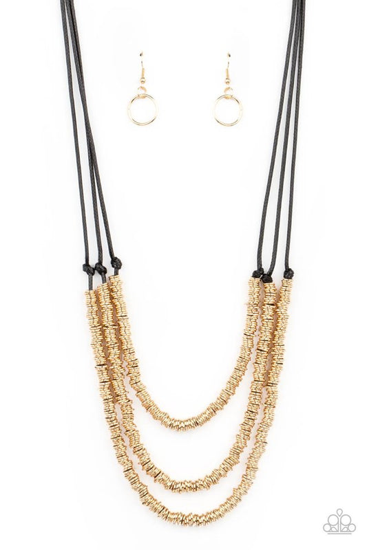 RING to Reason - Gold - Paparazzi Necklace Image
