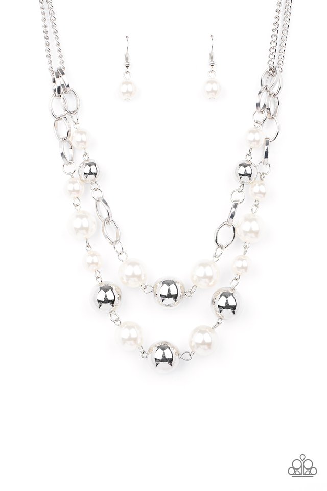 COUNTESS Your Blessings - White - Paparazzi Necklace Image