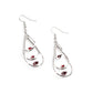 ​Drop Down Dazzle - Red - Paparazzi Earring Image