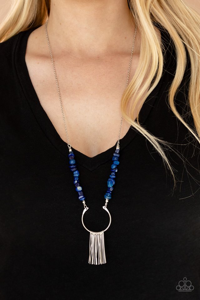With Your ART and Soul - Blue - Paparazzi Necklace Image