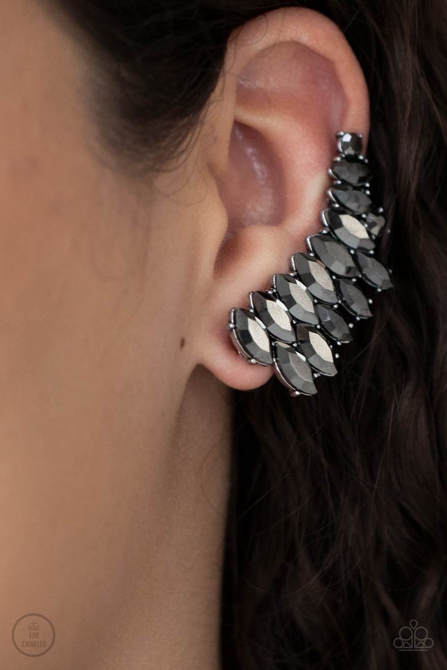 Explosive Elegance - Silver - Paparazzi Earring Image