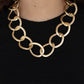 ​Industrial Intimidation - Gold - Paparazzi Necklace Image