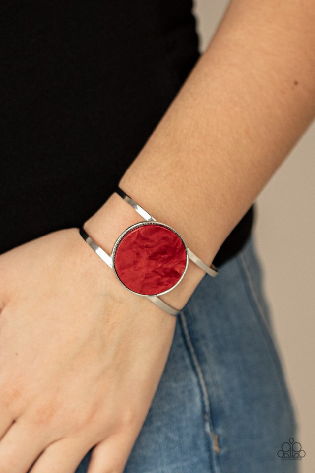 ​Colorful Cosmos - Red - Paparazzi Bracelet Image