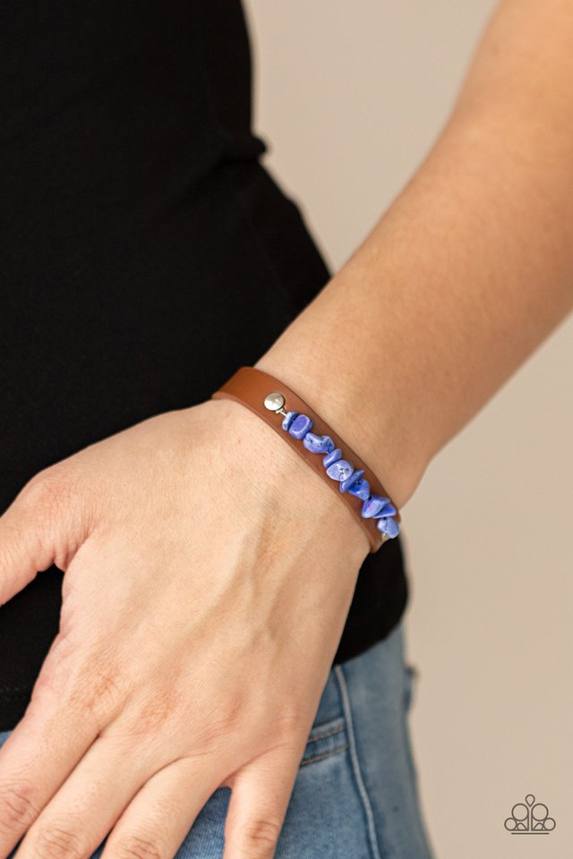 Pebble Paradise - Blue - Paparazzi Bracelet Image