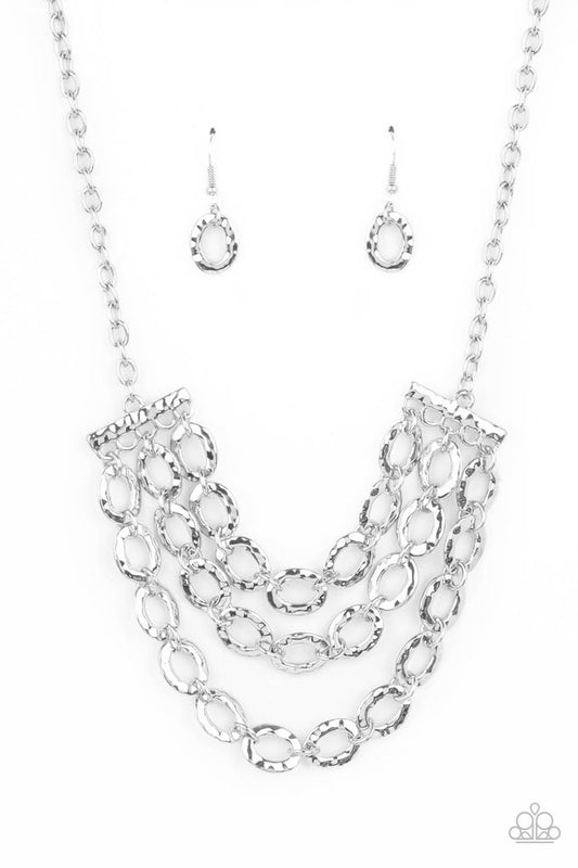 ​Repeat After Me - Silver - Paparazzi Necklace Image