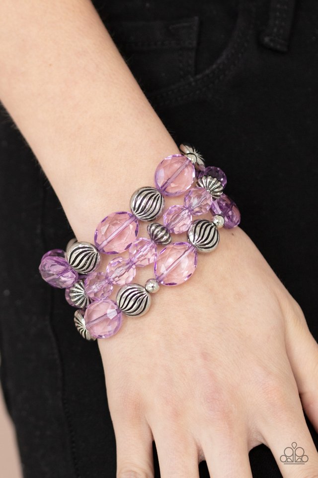 Crystal Charisma - Purple - Paparazzi Bracelet Image