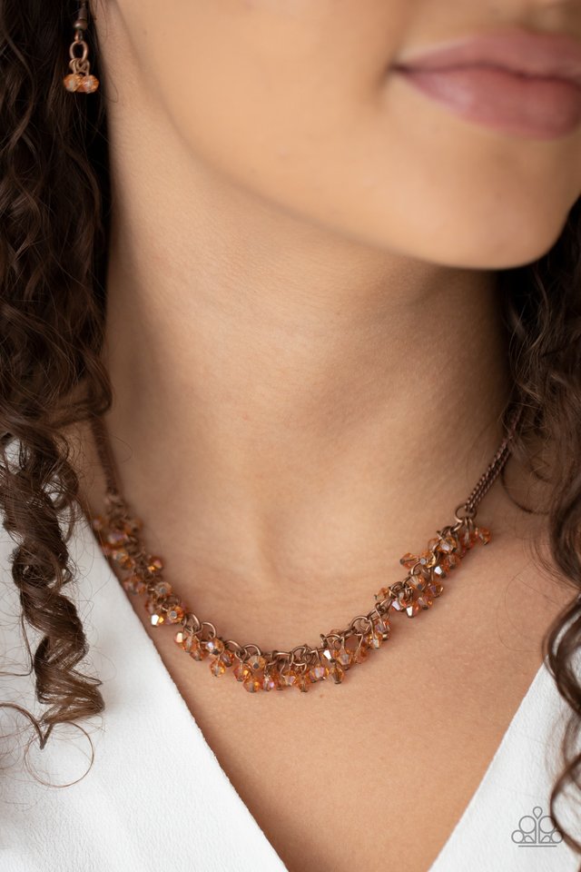 ​Let There Be TWILIGHT - Copper - Paparazzi Necklace Image