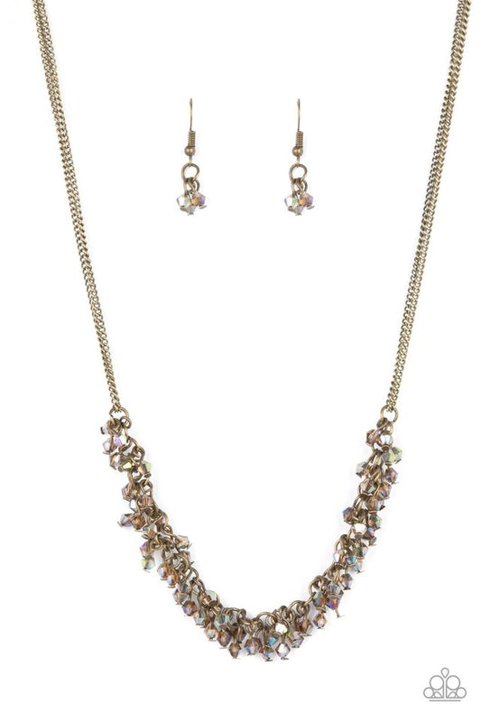 ​Let There Be TWILIGHT - Brass - Paparazzi Necklace Image