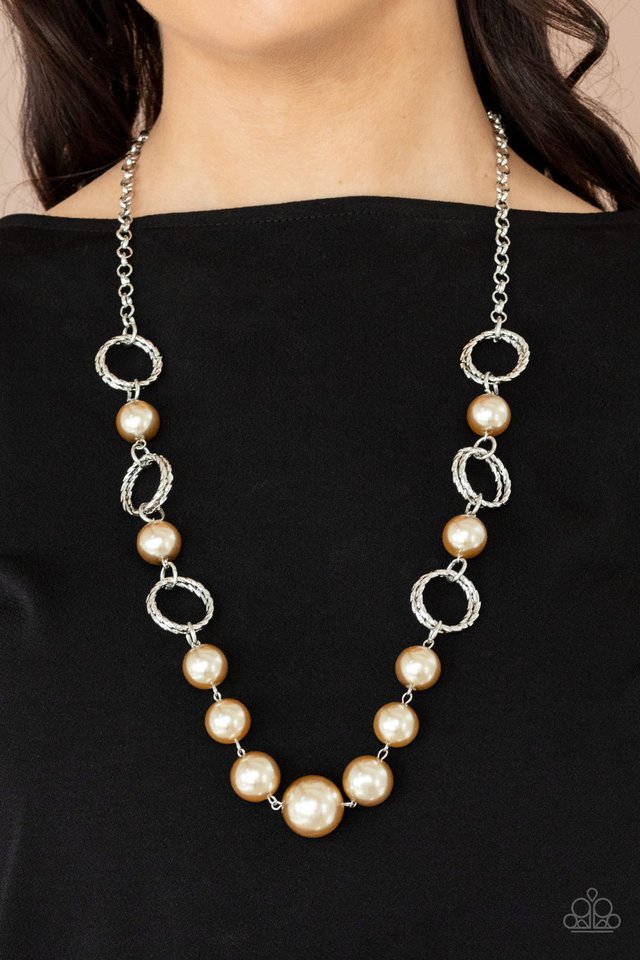 COUNTESS Me In - Brown - Paparazzi Necklace Image