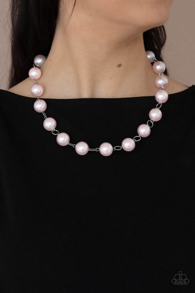 Ensconced in Elegance - Pink - Paparazzi Necklace Image