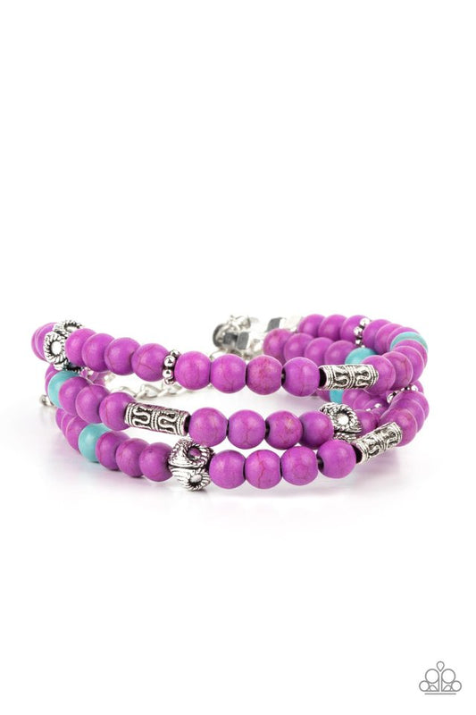 Desert Decorum - Purple - Paparazzi Bracelet Image