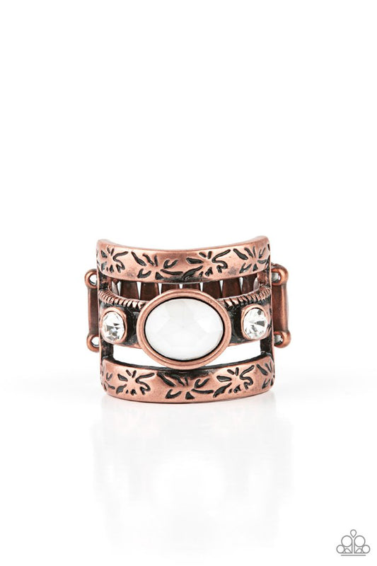 ​The GLEAMING Tower - Copper - Paparazzi Ring Image
