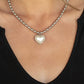 Heart Full of Fancy - White - Paparazzi Necklace Image