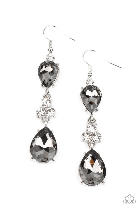 Once Upon a Twinkle - Silver - Paparazzi Earring Image