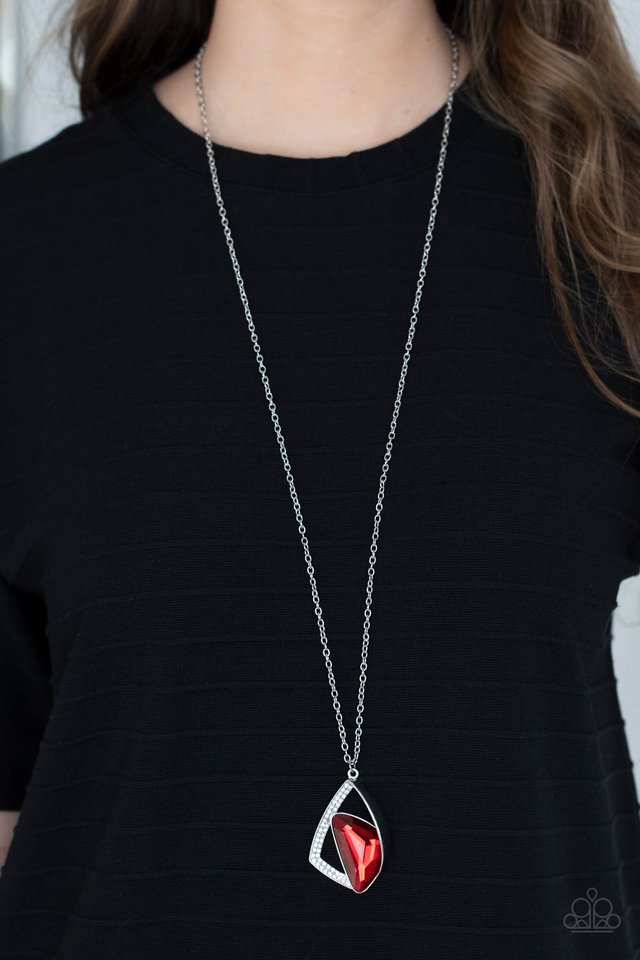 ​​Galactic Wonder - Red - Paparazzi Necklace Image