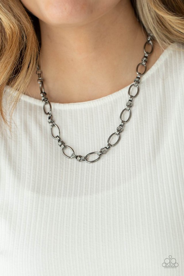 Defined Drama - Black - Paparazzi Necklace Image