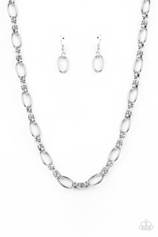 Defined Drama - Silver - Paparazzi Necklace Image