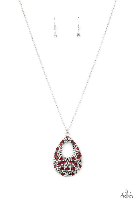 ​High Society Stargazing - Red - Paparazzi Necklace Image