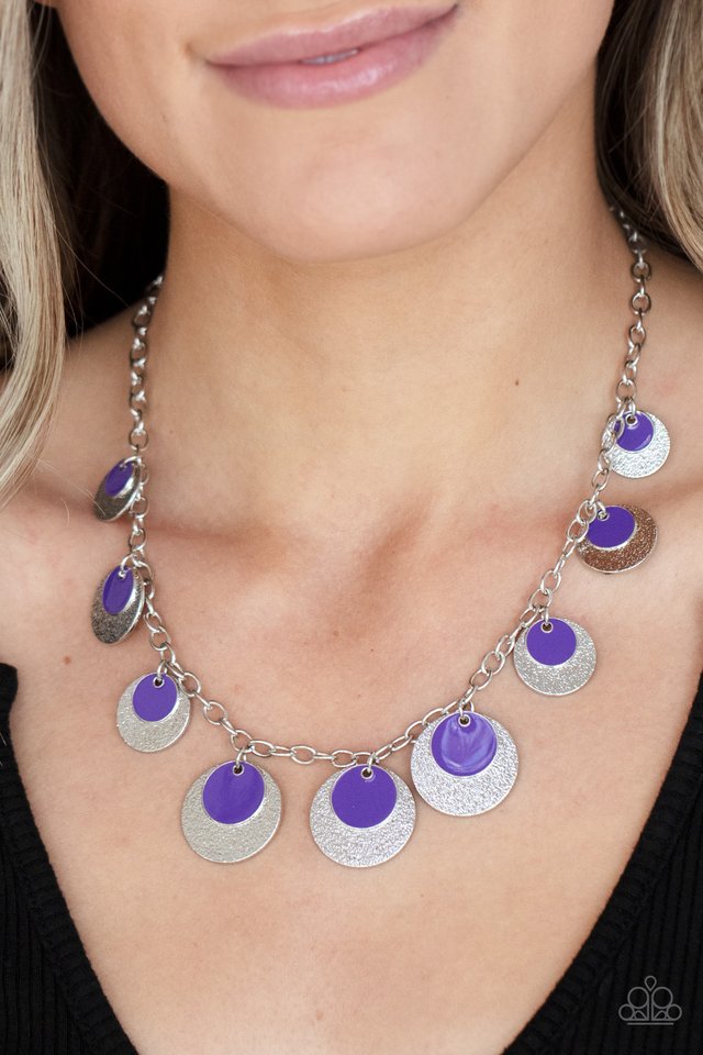 ​The Cosmos Are Calling - Purple - Paparazzi Necklace Image