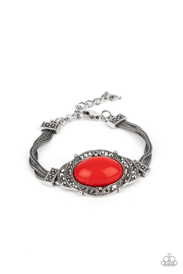 Top-Notch Drama - Red - Paparazzi Bracelet Image