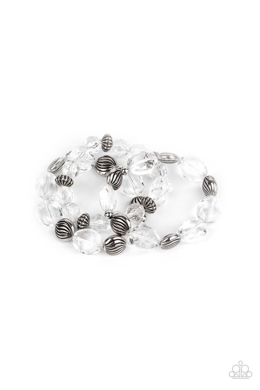 Crystal Charisma - White - Paparazzi Bracelet Image