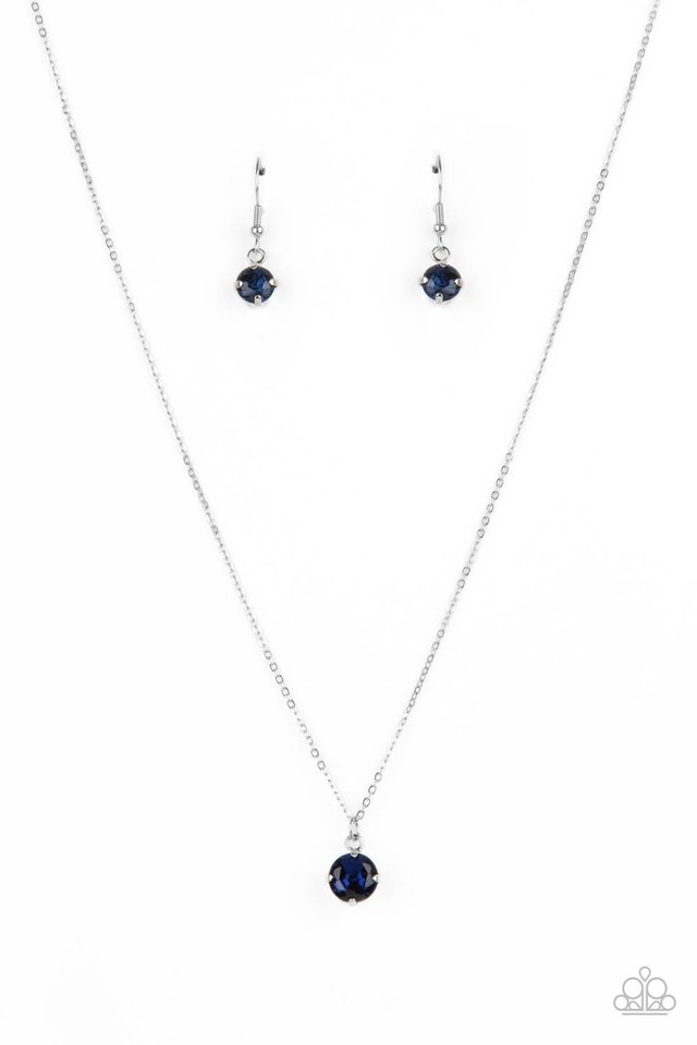 Undeniably Demure - Blue - Paparazzi Necklace Image