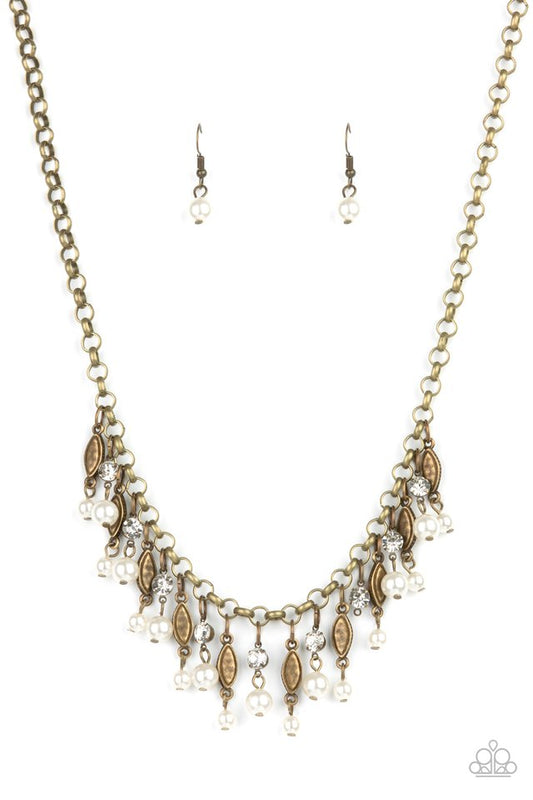 Cosmopolitan Couture - Brass - Paparazzi Necklace Image