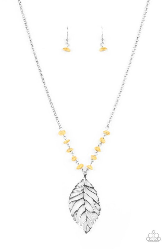 Roaming The Riverwalk - Yellow - Paparazzi Necklace Image