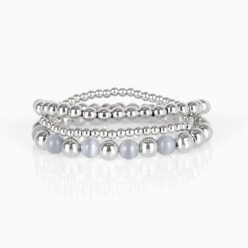 Paparazzi Bracelet ~ Always On The GLOW - Silver