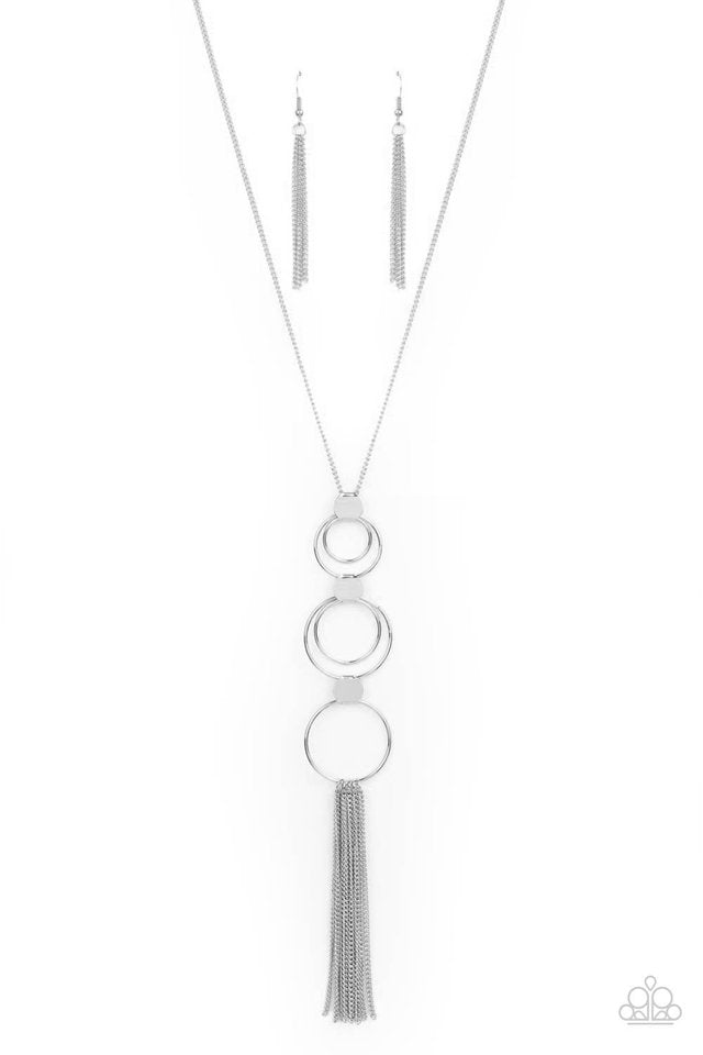 ​Join The Circle - Silver - Paparazzi Necklace Image