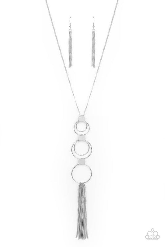 ​Join The Circle - Silver - Paparazzi Necklace Image