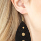 ​Rustic Torrent - Black - Paparazzi Earring Image