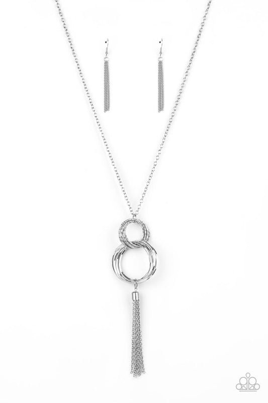 Orbiting Splendor - Silver - Paparazzi Necklace Image