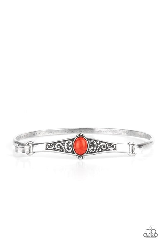​Stone Scrolls - Red - Paparazzi Bracelet Image