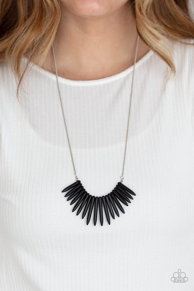 Exotic Edge - Black - Paparazzi Necklace Image