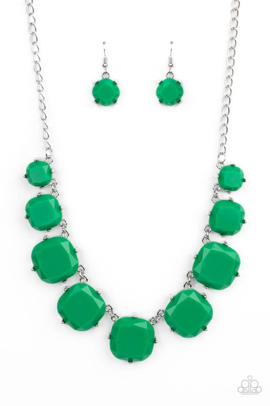 Prismatic Prima Donna - Green - Paparazzi Necklace Image