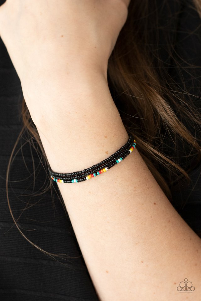 Basecamp Boyfriend - Black - Paparazzi Bracelet Image