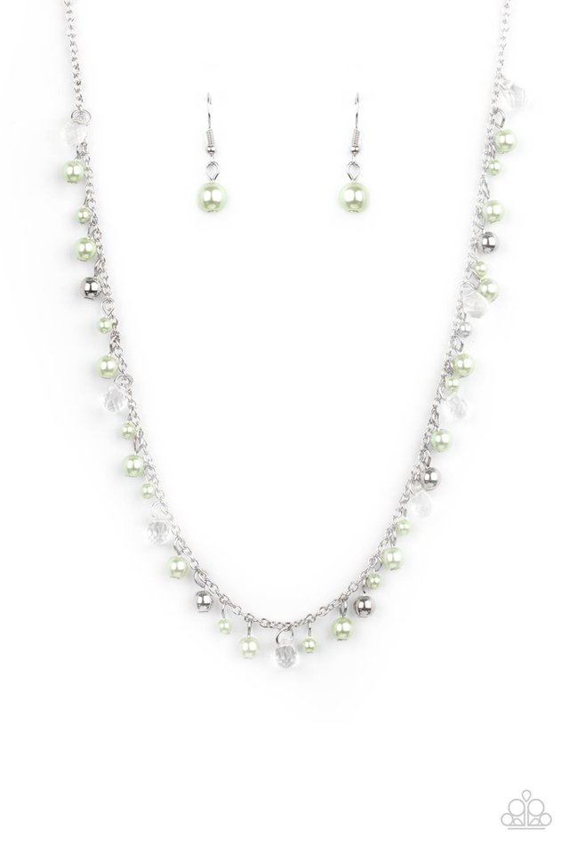 Pearl Essence - Green - Paparazzi Necklace Image