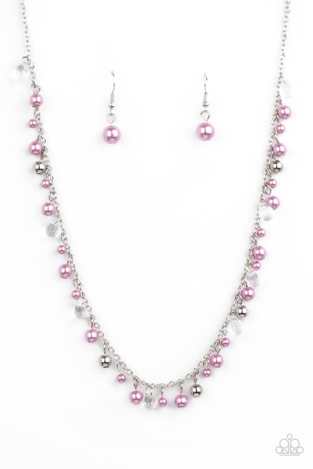Pearl Essence - Purple - Paparazzi Necklace Image