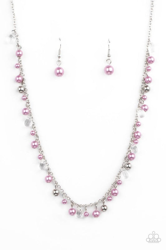 Pearl Essence - Purple - Paparazzi Necklace Image