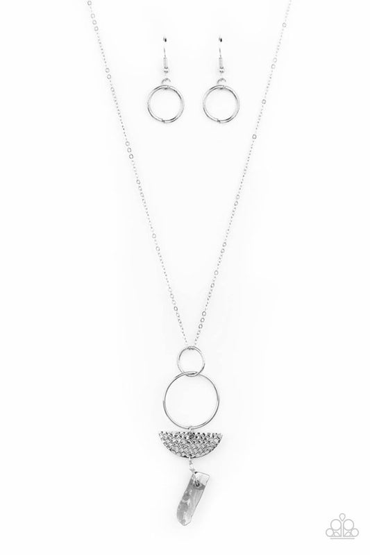 Monumental Obelisk - Silver - Paparazzi Necklace Image