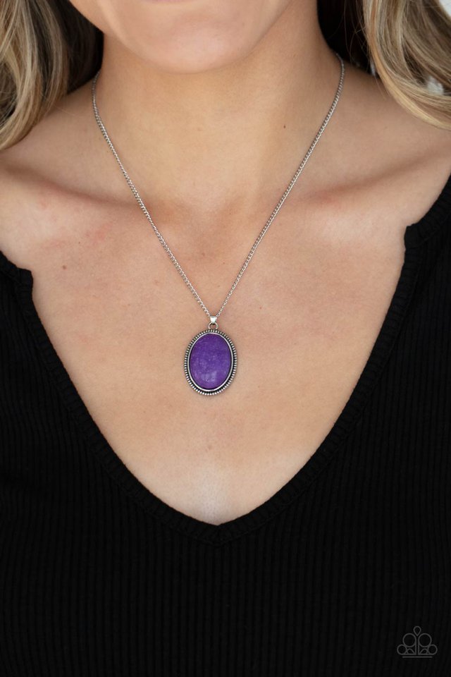 Tranquil Talisman - Purple - Paparazzi Necklace Image