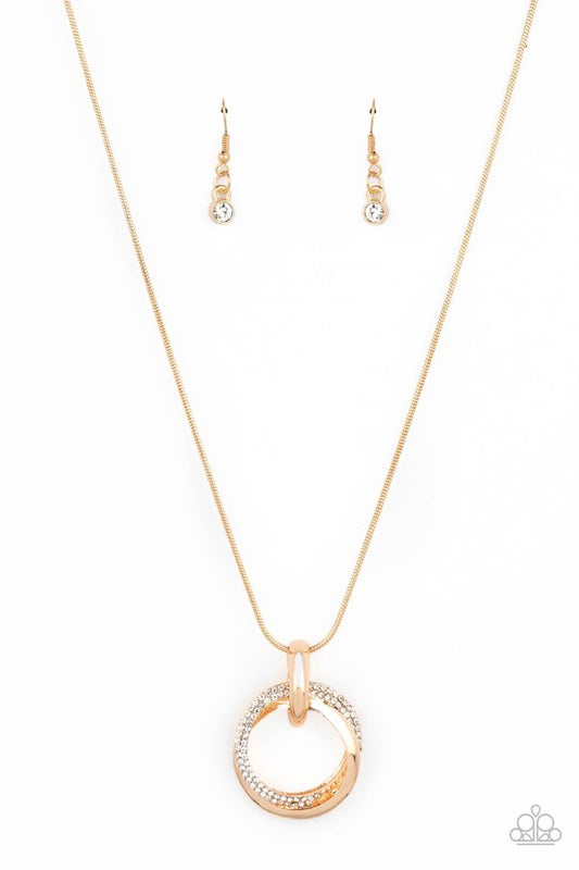 ​Sphere of Influence - Gold - Paparazzi Necklace Image