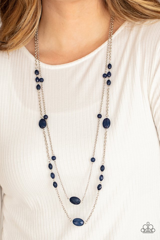 ​​Day Trip Delights - Blue - Paparazzi Necklace Image