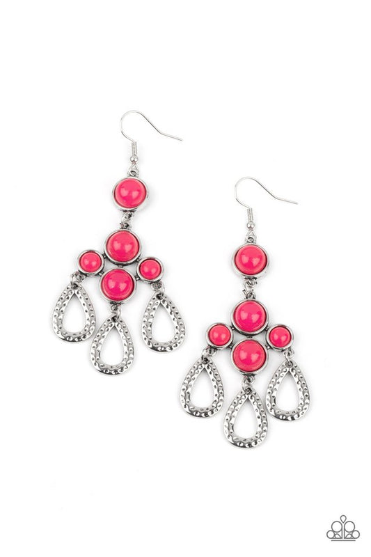 Mediterranean Magic - Pink - Paparazzi Earring Image