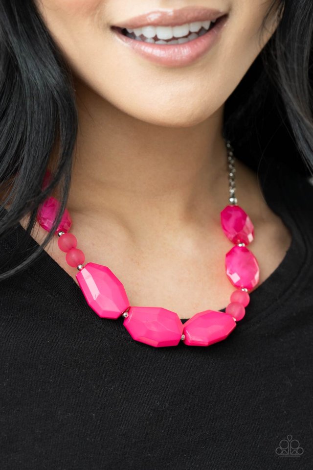 ​Melrose Melody - Pink - Paparazzi Necklace Image