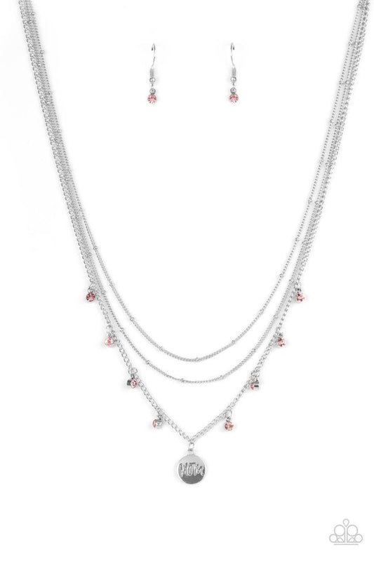 ​Ode To Mom - Pink - Paparazzi Necklace Image