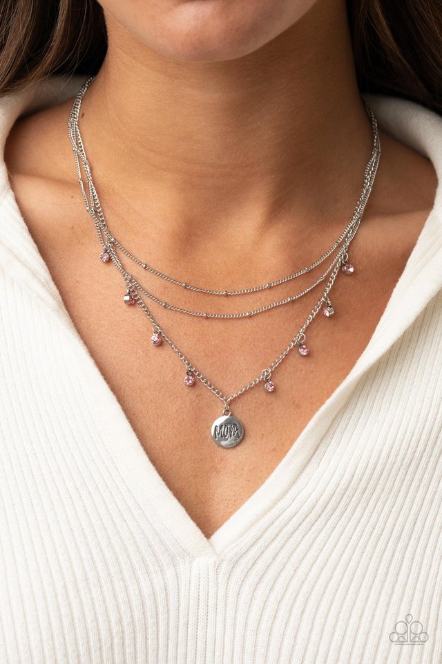 ​Ode To Mom - Pink - Paparazzi Necklace Image